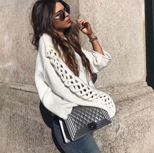 Zara Sweater with Braided Sleeves